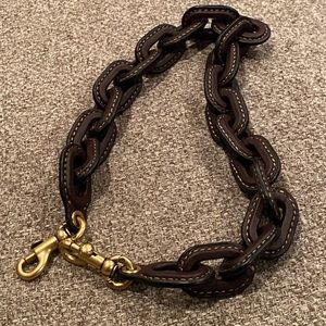 Coach Leather Chain Strap